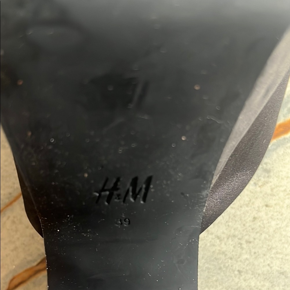 H&M Size 39 Satin Chunky Super High Heels – Glam Party Ready EU39 - Picture 2 of 6